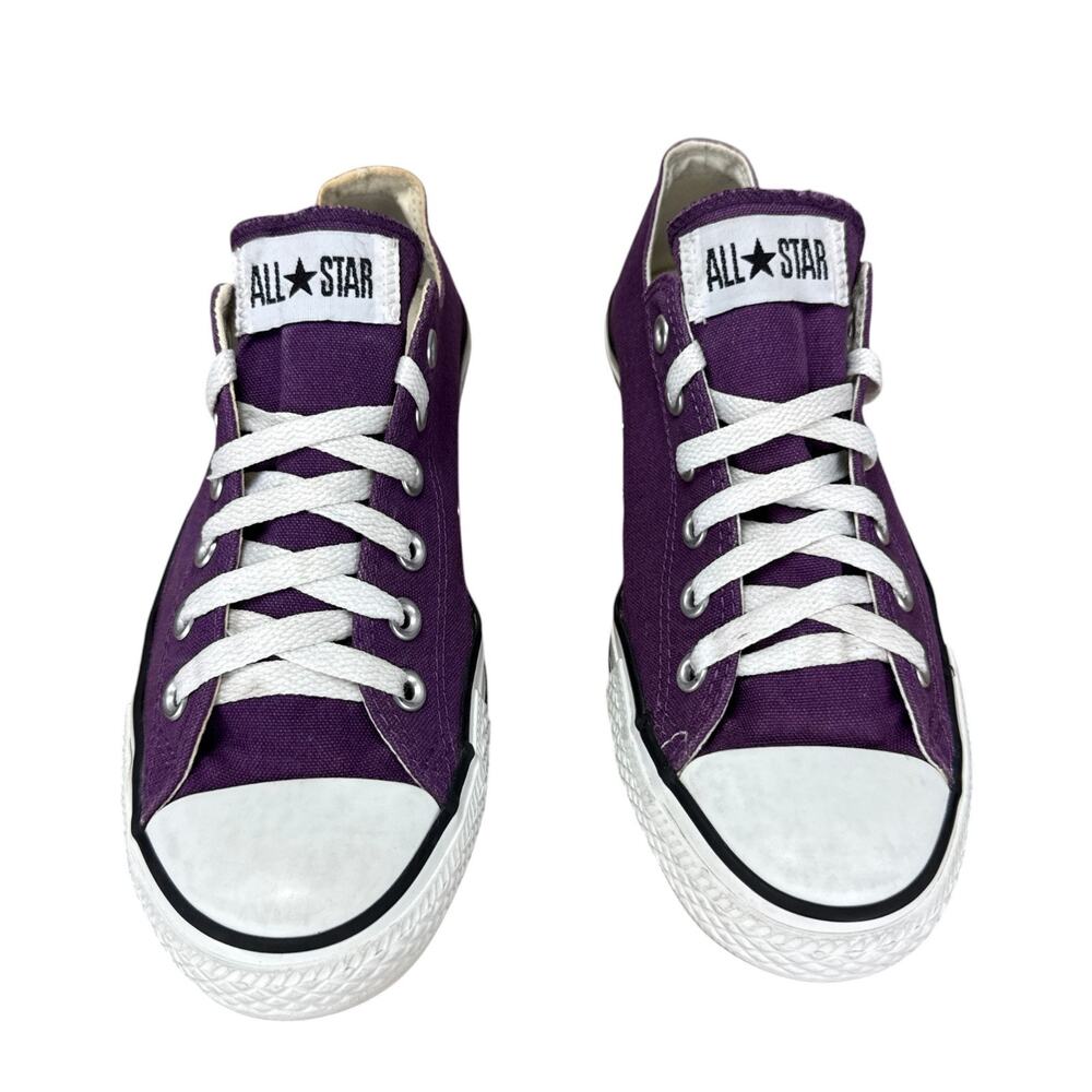 Converse All Star Low Top Purple Sneakers Mens 7 Womens 9 Chuck Taylor Canvas - Picture 6 of 12